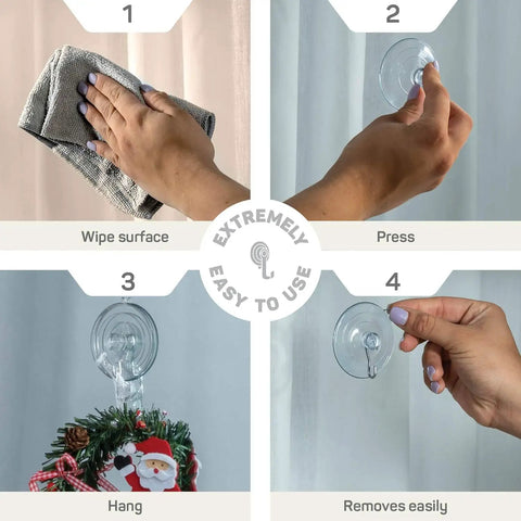 Step-by-step guide for Top Rated All Purpose Suction Cup Hook Combo Set Hella Strong Rustproof Metal Claws for easy attachment.
