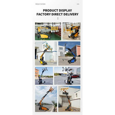 Zero Fuss Job Site Ready Glass Vacuum Lifter Robot For Heavy Duty Panel Handling and Swift Precision Positioning on Demanding Construction Sites With Tough Reliable Performance  showcasing multiple angles in various work settings.