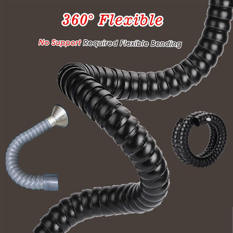 Adjustable 3.5 To 6.5 Foot Fume Extractor Arm With Portable Bamboo Joint Dust Extraction Hose For Welding And Workshops flexible dust extraction hose
