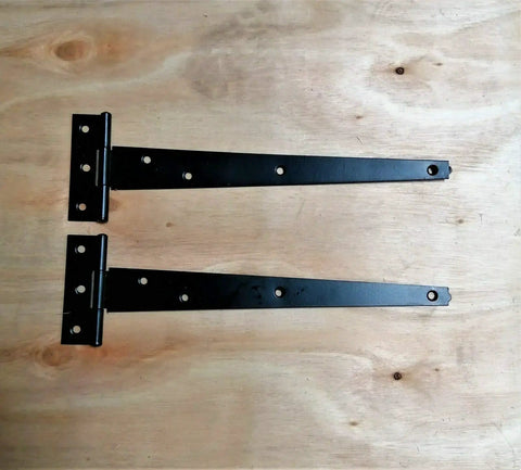 Heavy Duty Garden Gate Hardware Set With Metal Fixing Latch And Spring Closer Bolt Black Finish 12 Inch T Hinges Pair