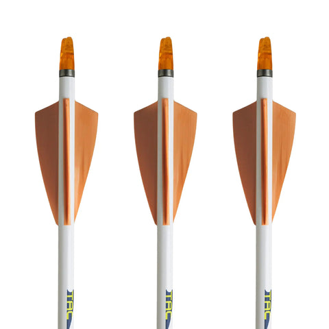 High Profile 2.25 Inch Orange Arrow Vanes 36 Pack For Stable Flight Archery Fletching Vanes For Arrows Durable Bonding Design Built For Hunting