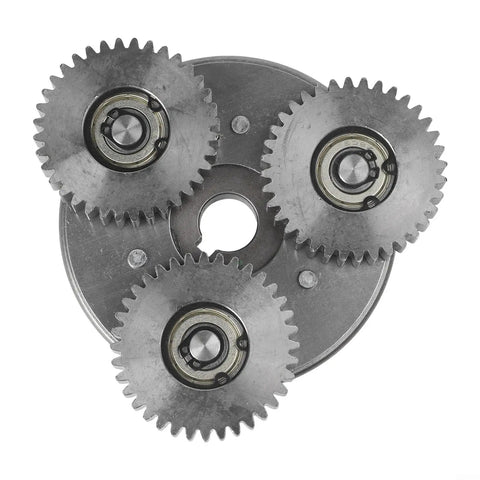 Top view of Three Gear Set: 36T 47.5mm Planetary Gear With 88mm Right Turn Clutch For 500W-750W Electric Bike Motors, all steel gears.