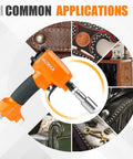 Dope Lightweight Pneumatic Decorative Nailer For Upholstery And Furniture with nail size nine point six to twenty point three millimeters shown with common applications