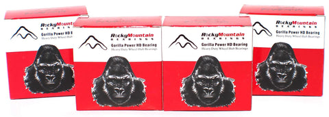 Hella Durable Front And Rear Wheel Bearing Set For ATVs And UTVs Designed To Kick Up Dust On Rough Trails Compatible With CanAm Defender Renegade And Maverick Side By Side Units in red packaging