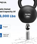 Illustration of 76000 lbs capacity for 2 Pair 1.25 Heim Joints Rod End Kit with Right and Left Hand Threads