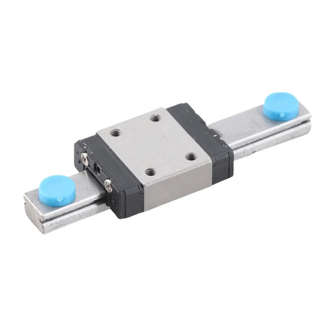 Image of a 7mm Miniature Linear Rail Guide Slide Block LML7B with lubrication system, featuring a compact 55mm profile and oil inlet.