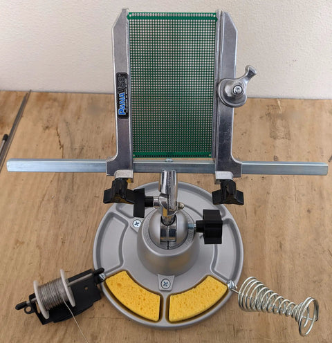 Ultimate Pro Grade Electronic Work Center With 315 Circuit Board Holder 300 Standard Base featuring 312 Parts Tray Mount