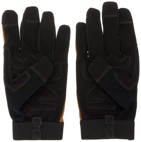 Flex Grip Work Gloves With Shrink Resistant Synthetic Leather For Tough Outdoor Jobs Improved Dexterity Stretchable
