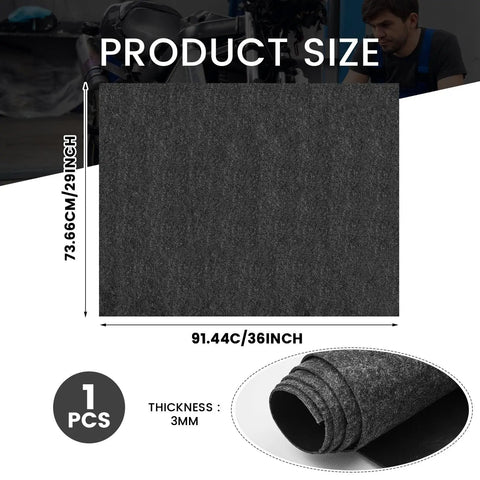 Garage Floor Mat For Oil Spills 29 By 36 Inches Reusable And Washable Oil Absorbent Pad With Waterproof Backing Black