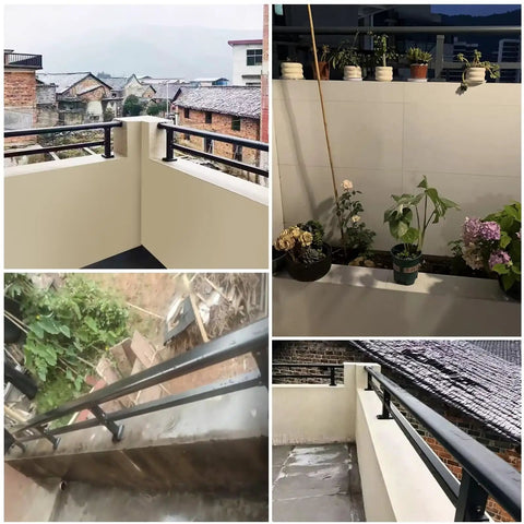 Level Up Your Outdoor Setup With This Super Sturdy Steel Balcony Railing Height Extender And Adjustable Patio Guard for a safe outdoor space.