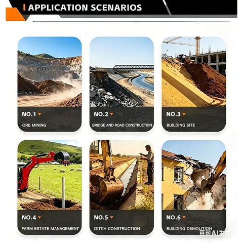 Application scenarios for a compact construction machine with 4WD power and 2.3m digging depth built tough workhorse loader digger combo