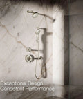 Forte Multifunction Hand Shower Head With 3 Spray Modes Full Coverage Pulsating Massage Silk Mist 1.75 GPM Brushed Nickel Finish