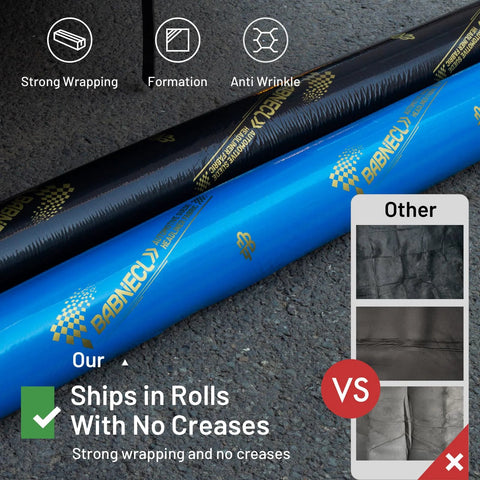 Babnecl auto headliner fabric rolls with foam backing, suede microfiber velvet, 96 in L x 60 in W, tube packaging