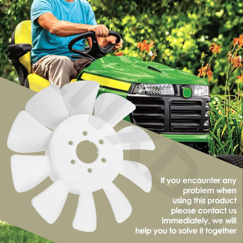 Beefed Up Heavy Duty Transmission Cooling Fan For John Deere LT155 LT166 And Sabre 1338G 1438GS 1438HS 1538H White