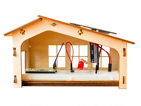 Solar House Building Kit For Kids And Teens Learn Clean Energy Concepts Build Working Circuits Test Solar Generation And Light Up A Mini House With A Flashlight Simulated Sun For A Fun Hands On STEM Experience, wooden mini house circuit kit