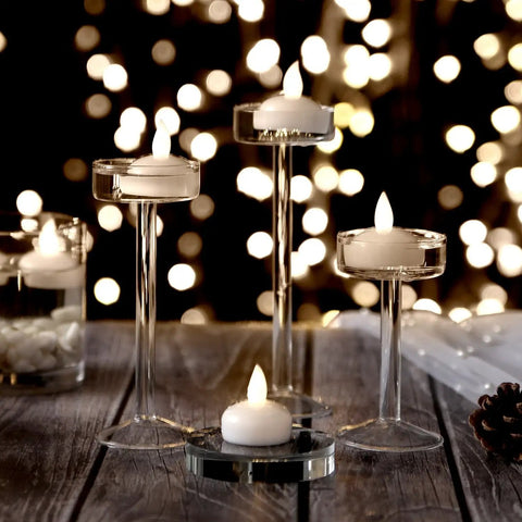 12 Pack Waterproof Floating Tea Light Candles Battery Operated Flameless Submersible Led Lights For Centerpieces Wedding Party Decor
