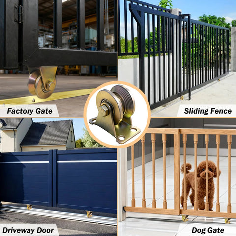 heavy duty v groove gate casters for sliding gates and heavy machinery