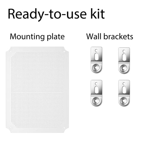 Mounting plate and wall brackets for Junction Box Enclosure With IP67 Waterproof Design, Rugged Weatherproof Outdoor Electrical Box