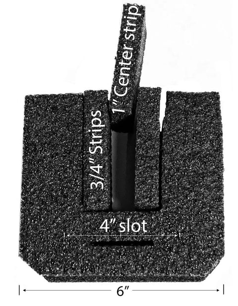 Heavy Duty Television Edge Protectors With Corrugated Slots Pack Of Forty Eight Eight By Seven Inch Tough As Nails Polyethylene Foam Padding Gear For Road Trip Shipping, foam block with slots for support.