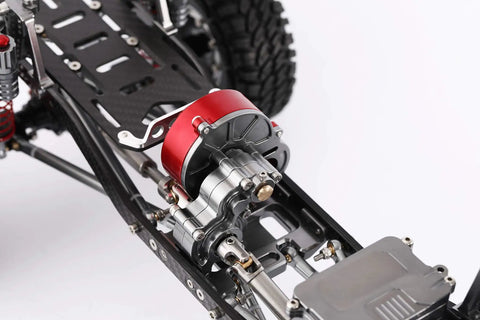 Beefed-Up Full Alloy 1/10 RC Car Transmission Case Gearbox Assembled For Axial SCX10 SCX10 II 90047 with front protection
