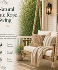 Beefy Jute Hemp Rope One And A Half Inch By One Hundred Feet For Docks And Railings Landscaping Rugged Swing Application