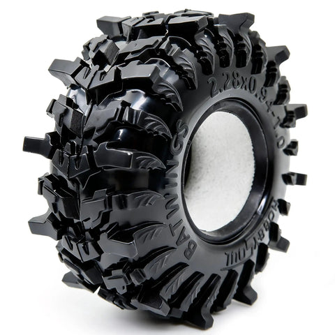 Single Batwing Tread 58mm 1.0 Inch RC Crawler Tire showing tread pattern for TRX4M SCX24 AX24 ultra soft sticky rubber