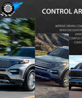 Image of vehicles showcasing the benefits of a 10-Piece Rear Upper and Lower Control Arm Trailing Arm Sway Bar Link Suspension Kit.