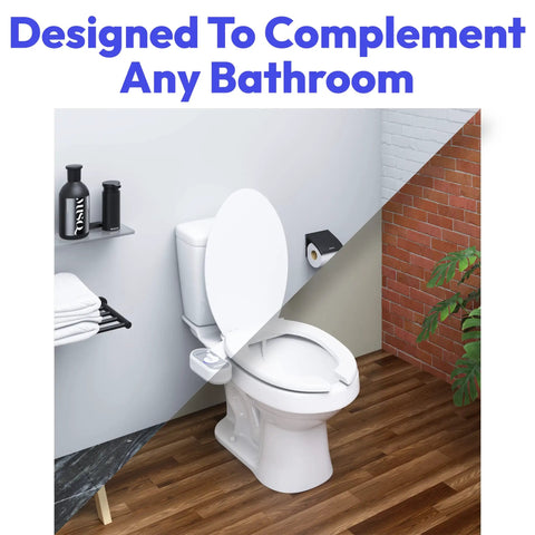 Universal Fit Toilet Bidet Attachment With Easy Install, Adjustable Water Pressure, And Durable Non Electric Fresh Water Spray
