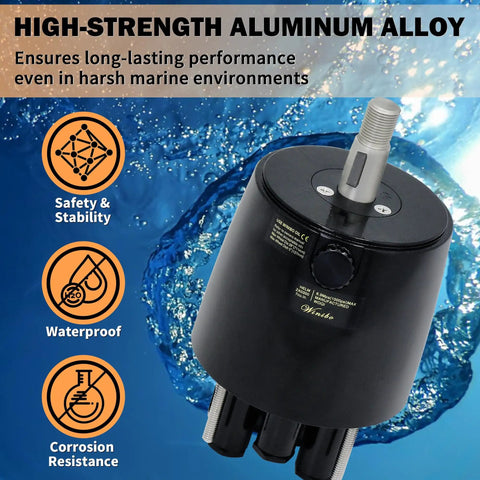 Outboard Hydraulic Steering Pump Helm For Boats Up To 300 HP, high-strength aluminum alloy, waterproof, corrosion-resistant