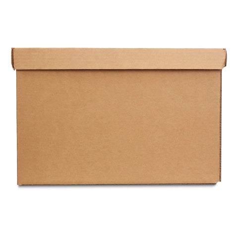Heavy Duty Moving And Storage Boxes With Reinforced Handles And Easy Lift Off Lids, Hustle Ready Corrugated Packing Crates For Smooth House Moves And Clutter Control, 15X10X12 20 Pack, closed view