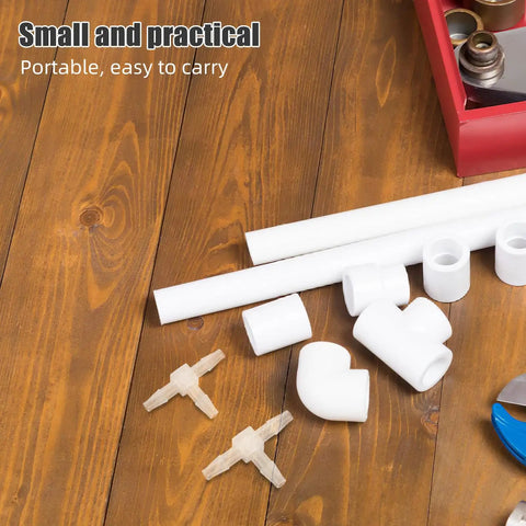 20 Pieces Plastic Reducing Tee Fittings Set, Leakproof No Fuss T Shaped Pipe Connectors, Easy Install, Stable Flow, Ideal For Chemical And Mechanical Industries, Multi Industry Pipe Adapters, white plastic tee fittings on wood