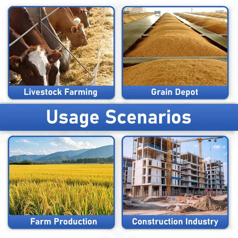 Livestock farming, grain depot, farm production, construction industry usage scenarios for grain suction auger pump.