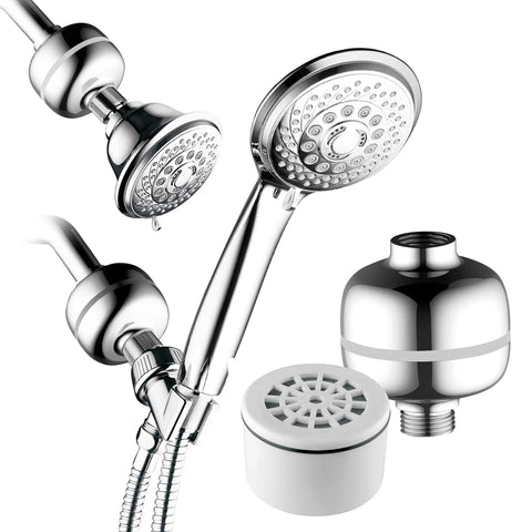 Replacement Enriched KDF Cartridge For Compact Universal Shower Filter And Filtered Handheld Or Fixed Shower Heads, Keeps Hard Water In Check
