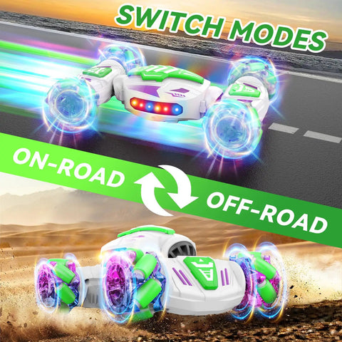 Gesture Sensing RC Car That Transforms Into A Dope Stunt Vehicle With 360 Degree Rotating 4WD Drive And Remote Or Hand Control