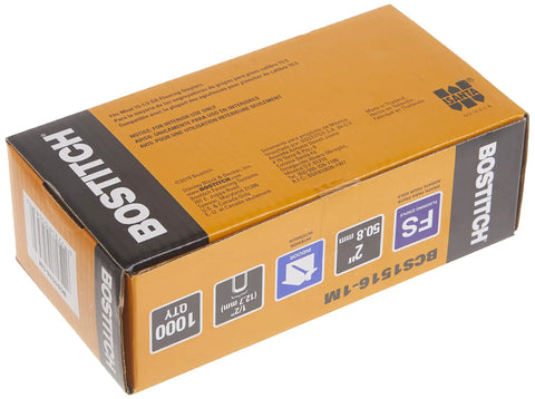 Box of Pro Grade Hardwood Flooring Staples Fifteen Point Five Gauge Two Inch Length One Thousand Count Heavy Duty Galvanized Steel