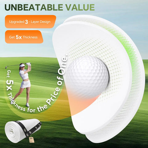 Triple Layer Golf Projection Screen For Home Practice Washable Impact Screen Built Tough For Home Golf Simulators Easy Install