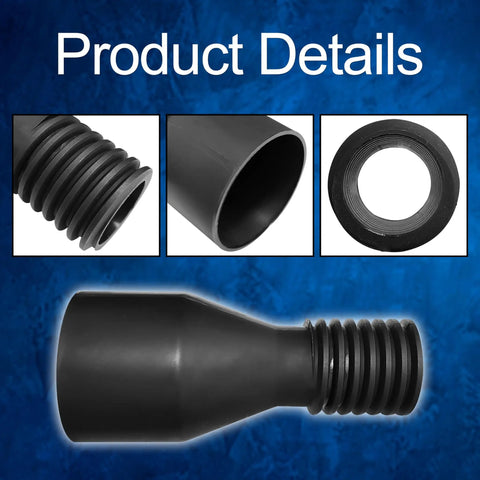 Hose Adapter For Dust Collection System Plug And Play Compatible With DWV9000 Universal Connector Replacement Part, Black.