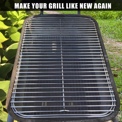 Heavy Duty Hinged Cooking Grid For Veteran Outdoor Grills Goof Proof Charcoal Flip System resting on a grill surface.