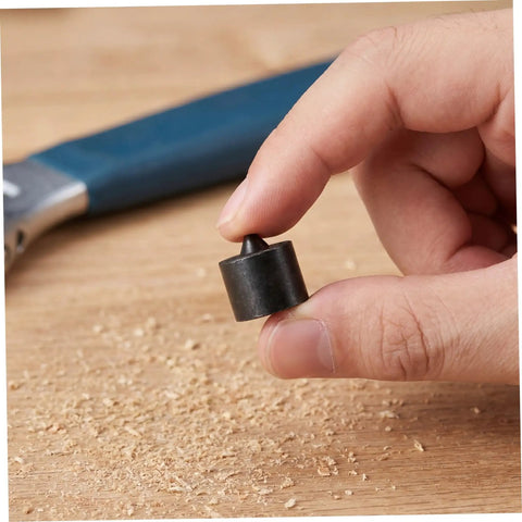 Premium Heavy Duty Machine Shaft End Protectors For Grip O Matic Pullers Reduce Noise Vibration Plus Industrial Spindle Caps in hand.