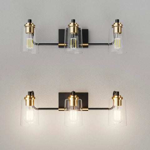3 Light Vintage Bathroom Vanity Fixture Over Mirror Wall Sconces In Black Brass For Bath No Fuss Easy Install Classic Look With Modern Flair Durable Construction And Quick Wiring Ready