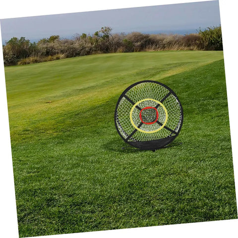 Golf Chipping Net With Ball Return System For Backyard And Tennis Court Practice High Resilience Golf Target on grass
