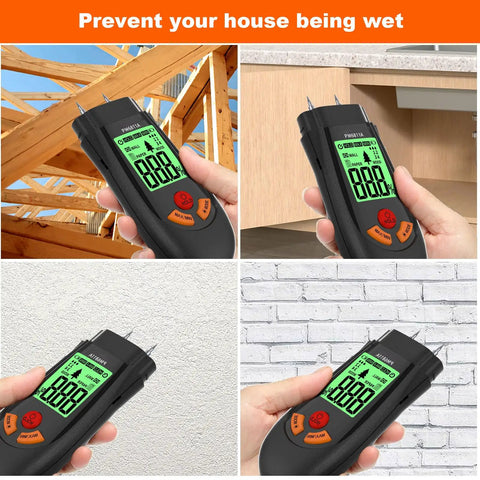 Wood Moisture Meter With Battery And LCD Display for quick accurate moisture content reading on various surfaces
