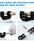 Gold 530 Chain Kit With 120 Links showing chain breaker tool in use, part of Universal Fit For 50cc-212cc Motors setup.