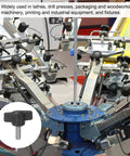 Superb 10 Pack M5 X 12Mm Plastic Thumb Screws Slick Tee Wing Knobs on industrial machinery for clamping and adjustment.