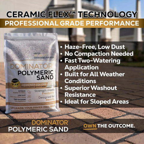 Titanium Gray Heavy Duty Polymeric Sand For Patio Paver Joints And Stone Gaps Featuring Ceramic Flex Technology Killer Stability 10 Pound Bag.