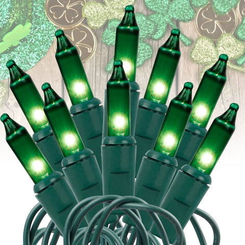 Incandescent 150 Count Christmas String Lights On Green Wire 120V UL Certified Fairy Lights Indoor Outdoor Decor