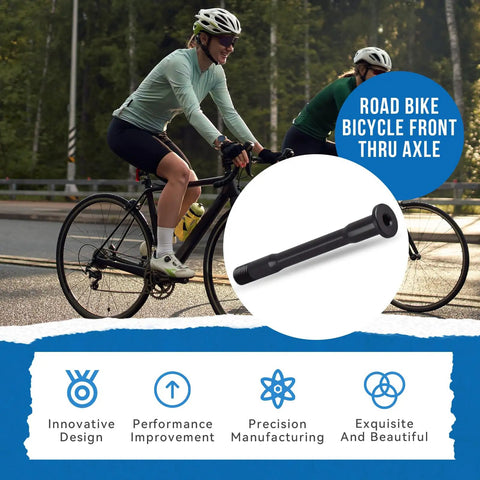 Beefed Up Front Thru Axle For Road Bikes Choose 120mm Or 102mm Length 12mm Hub M12x1.5mm Thread Aluminum Alloy Lightweight 24.5g High Strength Front Axle Replacement For Stable Steering And Smooth Rides