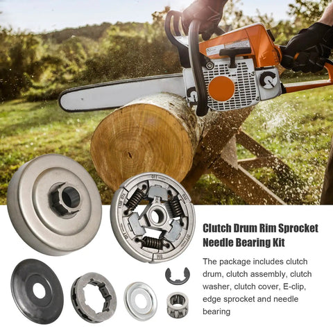 Beefed Up Clutch Drum Rim Sprocket Needle Bearing Kit Replacement for Stihl 044 046 MS440 MS460 MS361 MS362 MS441 MS461 Chainsaw