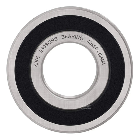 Four Pack 6308-2RS Deep Groove Ball Bearings 40x90x23mm Rubber Sealed, Pre Lubricated, Smooth Rotation, Stable Performance, Cost Effective, High Durability, Perfect For Machinery, DIY, And Home Workshop Projects