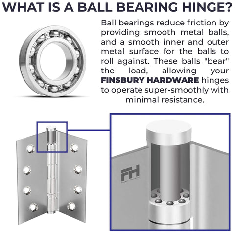 Heavy Duty Ball Bearing Door Hinges 4x4 Inch Solid Brass In Oil Rubbed Bronze With Decorative Screw On Tips Included Set Of 6 diagram